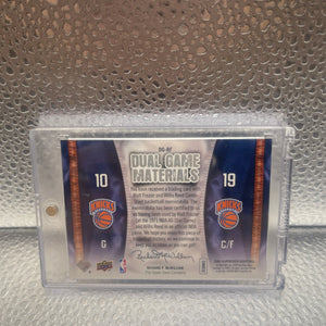 2009-10 Upper Deck Dual Game Materials Walt Frazier Willis Reed FRENLY BRICKS - Open 7 Days