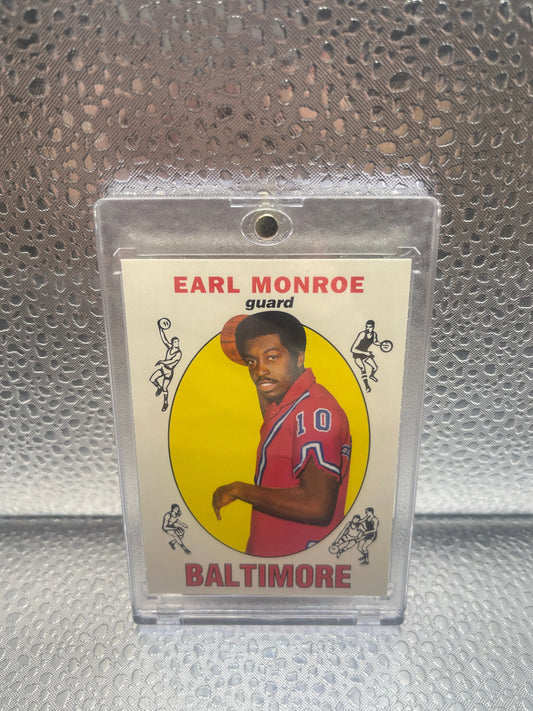 Earl Monroe 1996-97 Topps Finest Reprint #31 - Baltimore Bullets NM FRENLY BRICKS - Open 7 Days