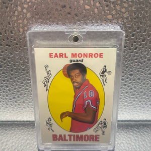 Earl Monroe 1996-97 Topps Finest Reprint #31 - Baltimore Bullets NM FRENLY BRICKS - Open 7 Days