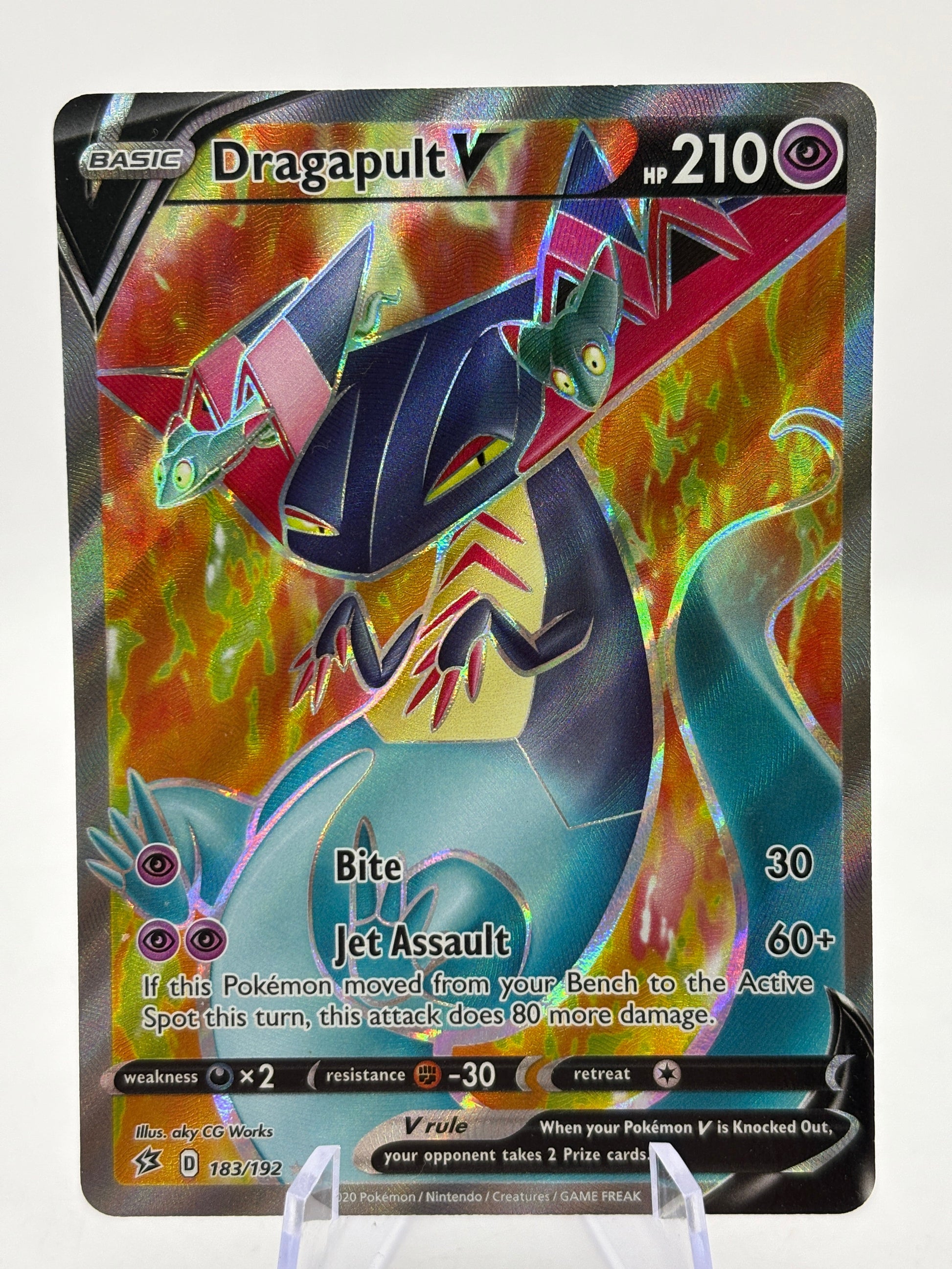 Pokemon TCG Vivid Voltage - Dragapult V 183/192 Full Art NM FRENLY BRICKS - Open 7 Days