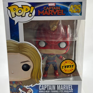 Funko POP! Captain Marvel #425 Captain Marvel Limited Chase FRENLY BRICKS - Open 7 Days