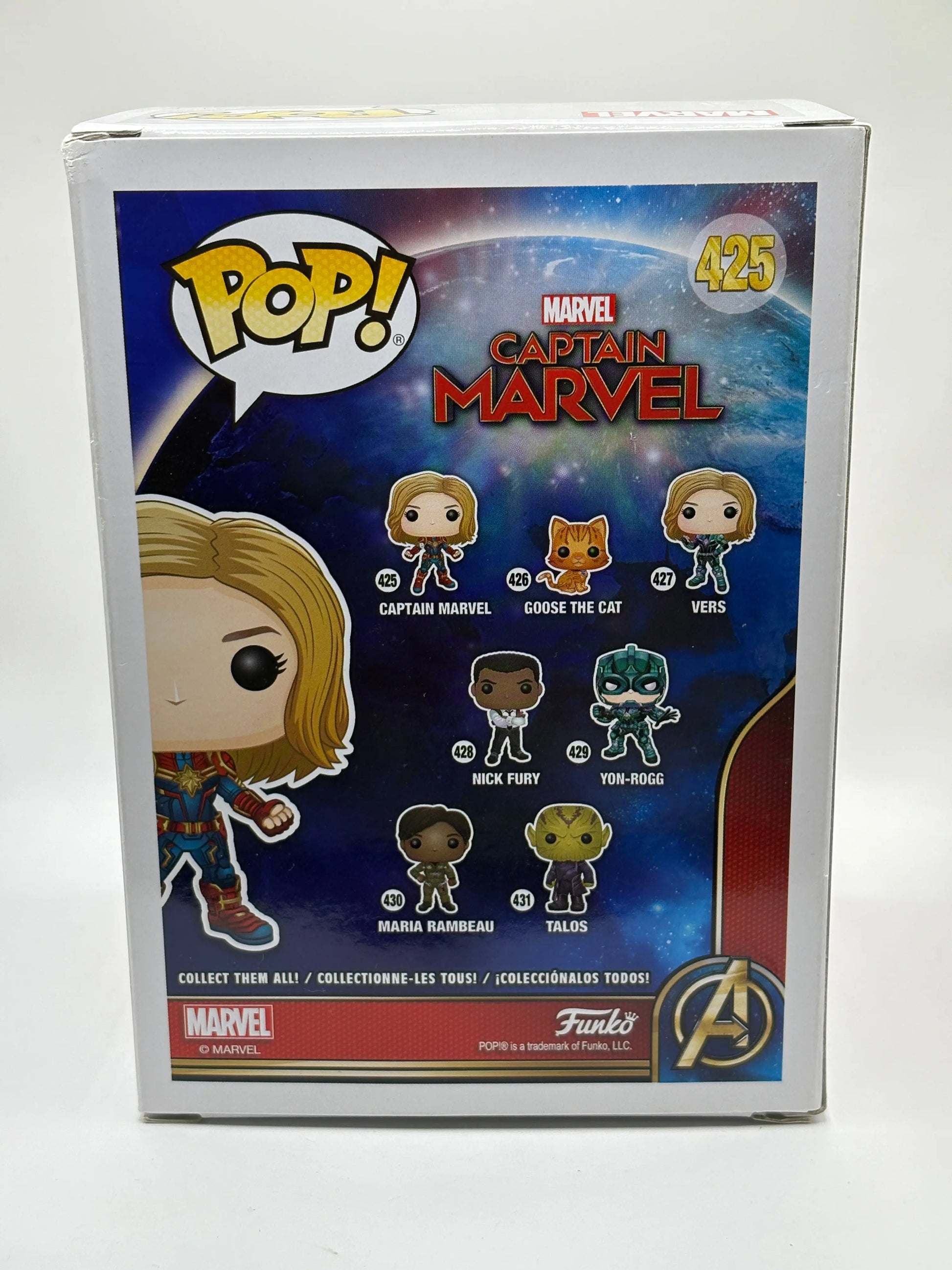 Funko POP! Captain Marvel #425 Captain Marvel Limited Chase FRENLY BRICKS - Open 7 Days