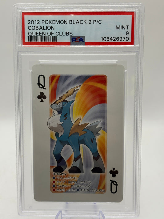 2012 Pokemon Black 2 Playing Cards - Cobalion Queen of Clubs PSA 9 FRENLY BRICKS - Open 7 Days