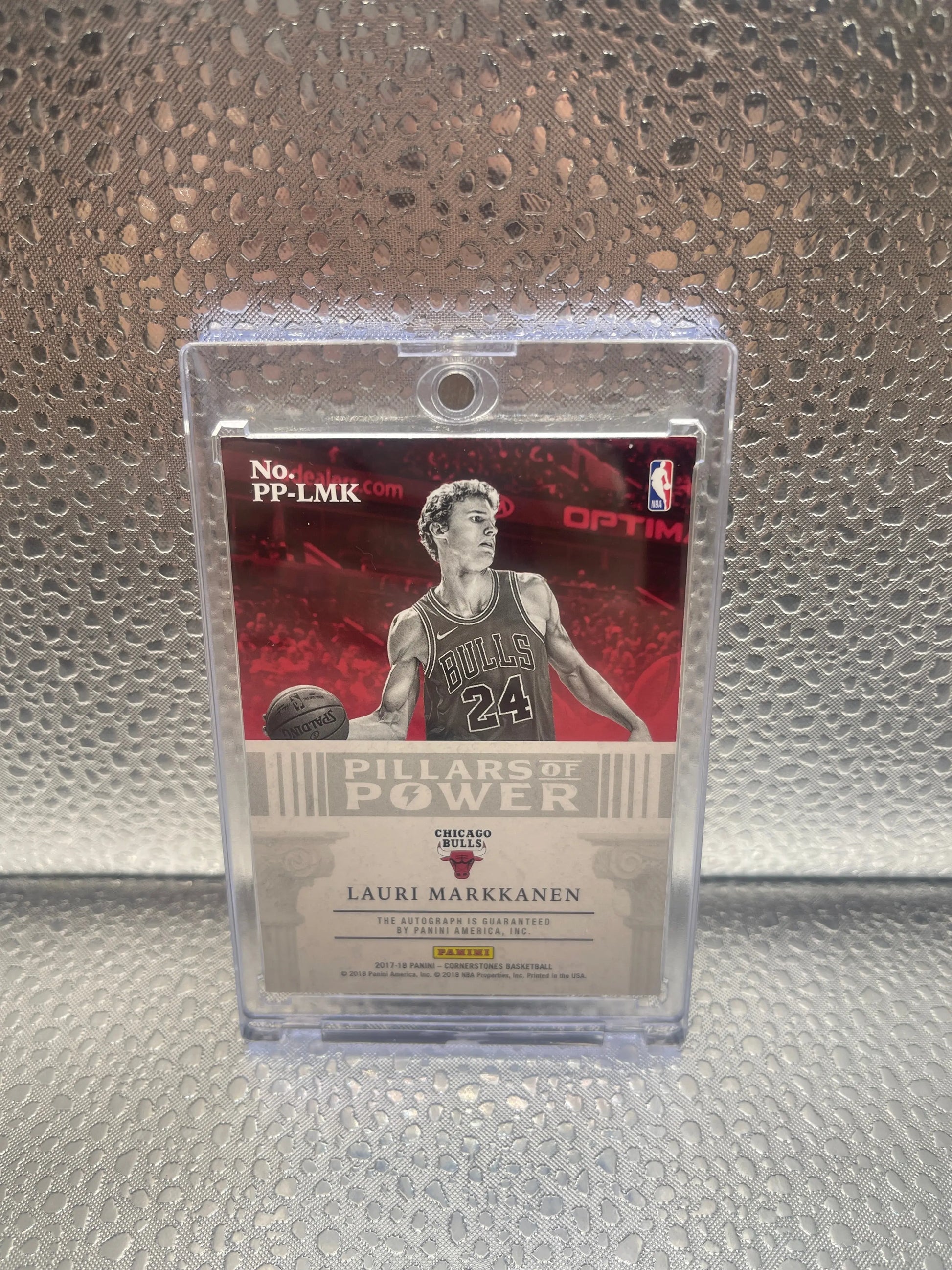 2017-18 Cornerstones Lauri Markkanen Pillars Of Power Auto RC 90/159 NM FRENLY BRICKS - Open 7 Days