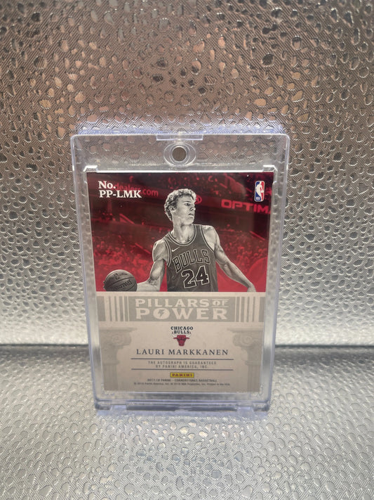2017-18 Cornerstones Lauri Markkanen Pillars Of Power Auto RC 90/159 NM FRENLY BRICKS - Open 7 Days