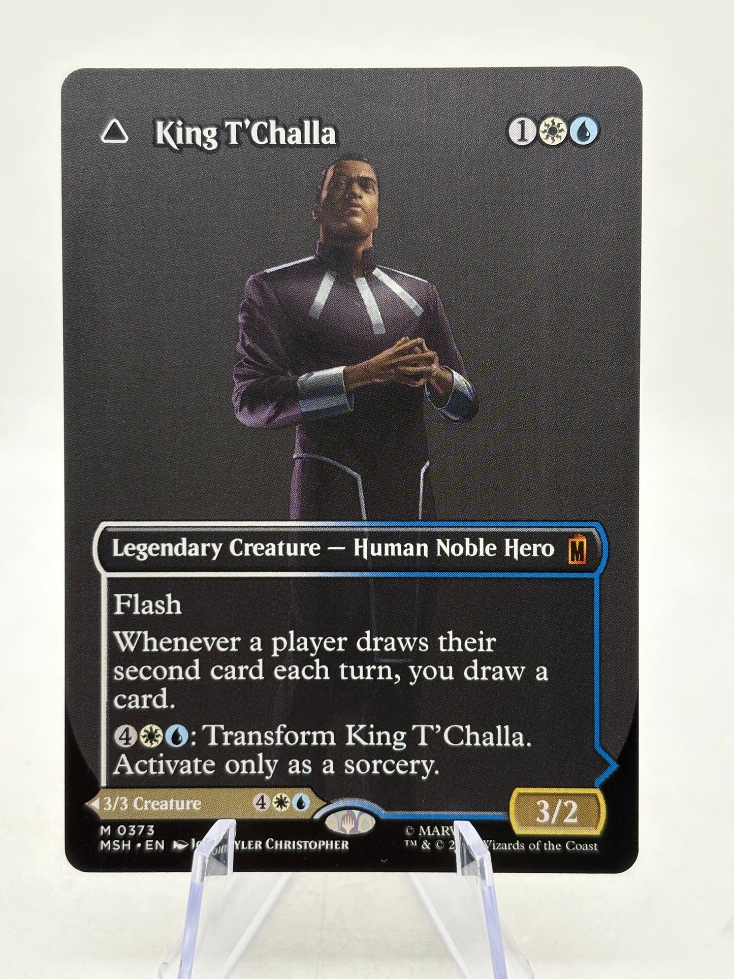 King T'Challa Black Panther  (Borderless) Marvel Super Heroes Non-Foil NM 0373 FRENLY BRICKS - Open 7 Days