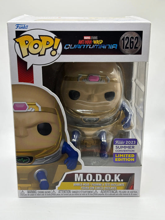 Funko POP! Marvel Quantumania #1262 M.O.D.O.K 2023 Summer Con Limited FRENLY BRICKS - Open 7 Days