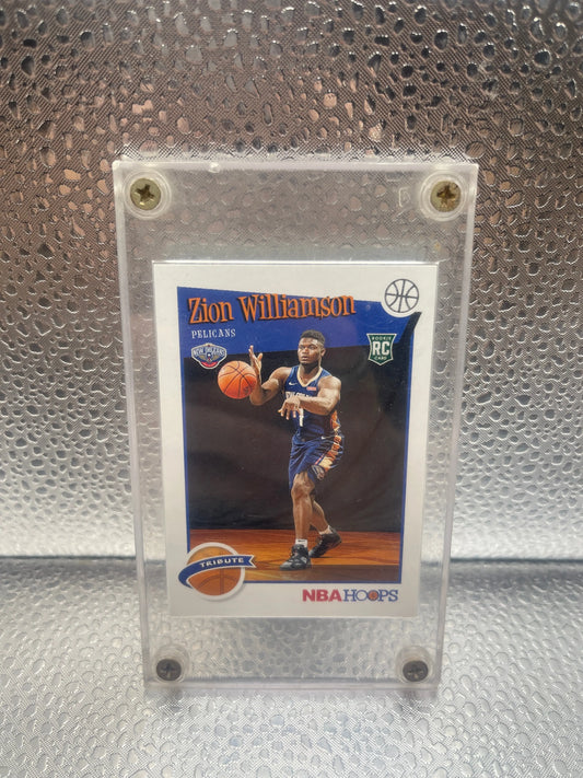 2019-20 Panini Hoops NBA Zion Williamson #296 Rookie Tribute (Pelicans) NM FRENLY BRICKS - Open 7 Days