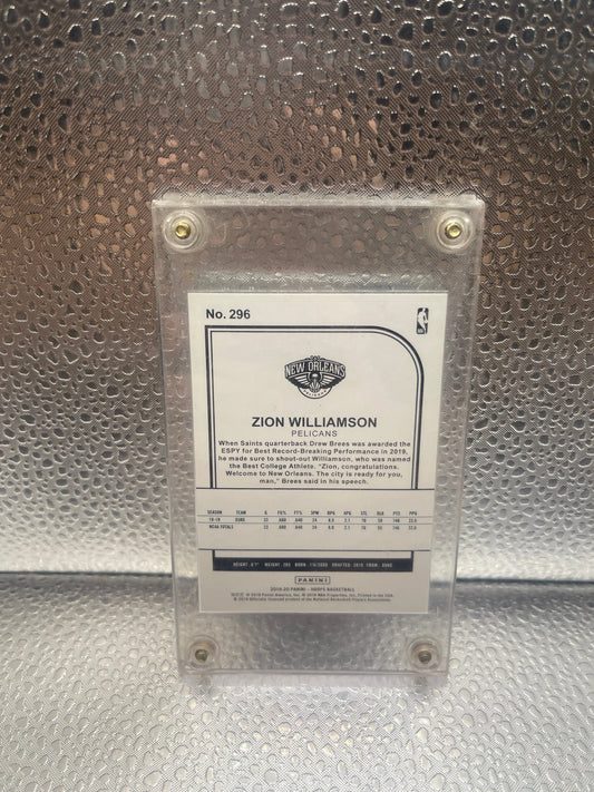 2019-20 Panini Hoops NBA Zion Williamson #296 Rookie Tribute (Pelicans) NM FRENLY BRICKS - Open 7 Days