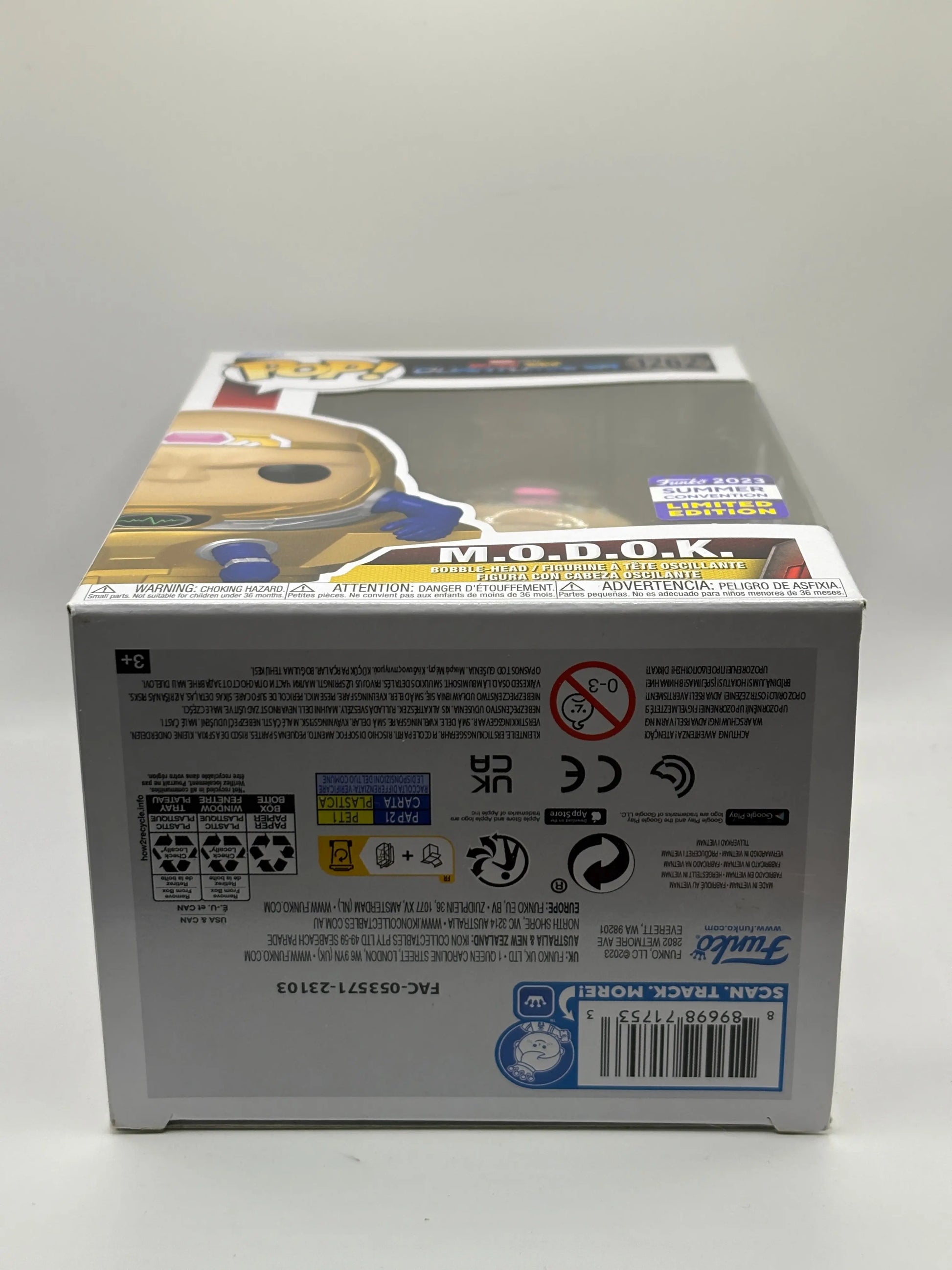 Funko POP! Marvel Quantumania #1262 M.O.D.O.K 2023 Summer Con Limited FRENLY BRICKS - Open 7 Days