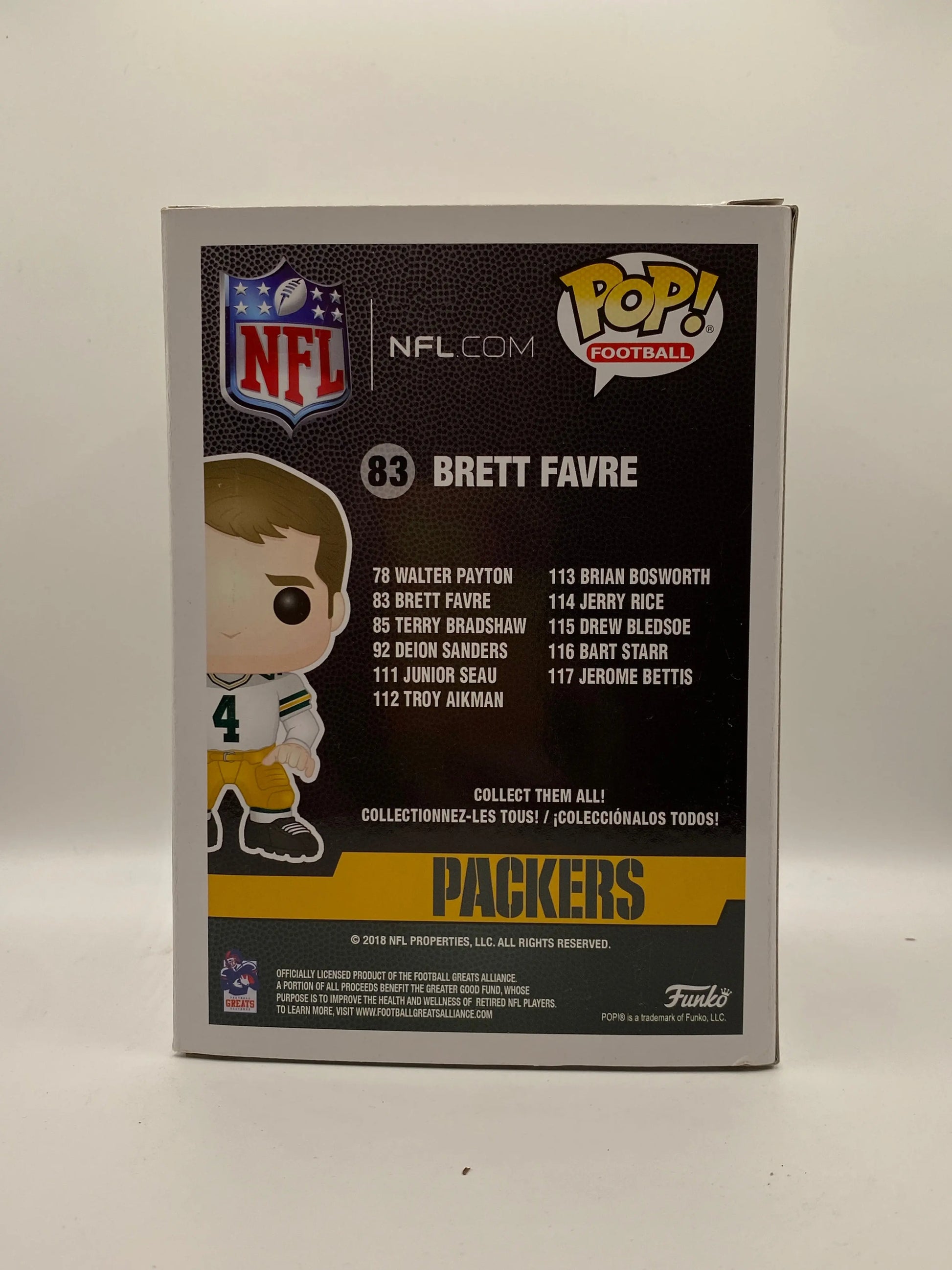 Funko POP! Football Packers NFL #83 Brett Fabre FRENLY BRICKS - Open 7 Days
