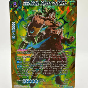 Dragon Ball Super Card Game - SS3 Broly, Saiyan Berserker BT7-127 ISR (3) FRENLY BRICKS - Open 7 Days