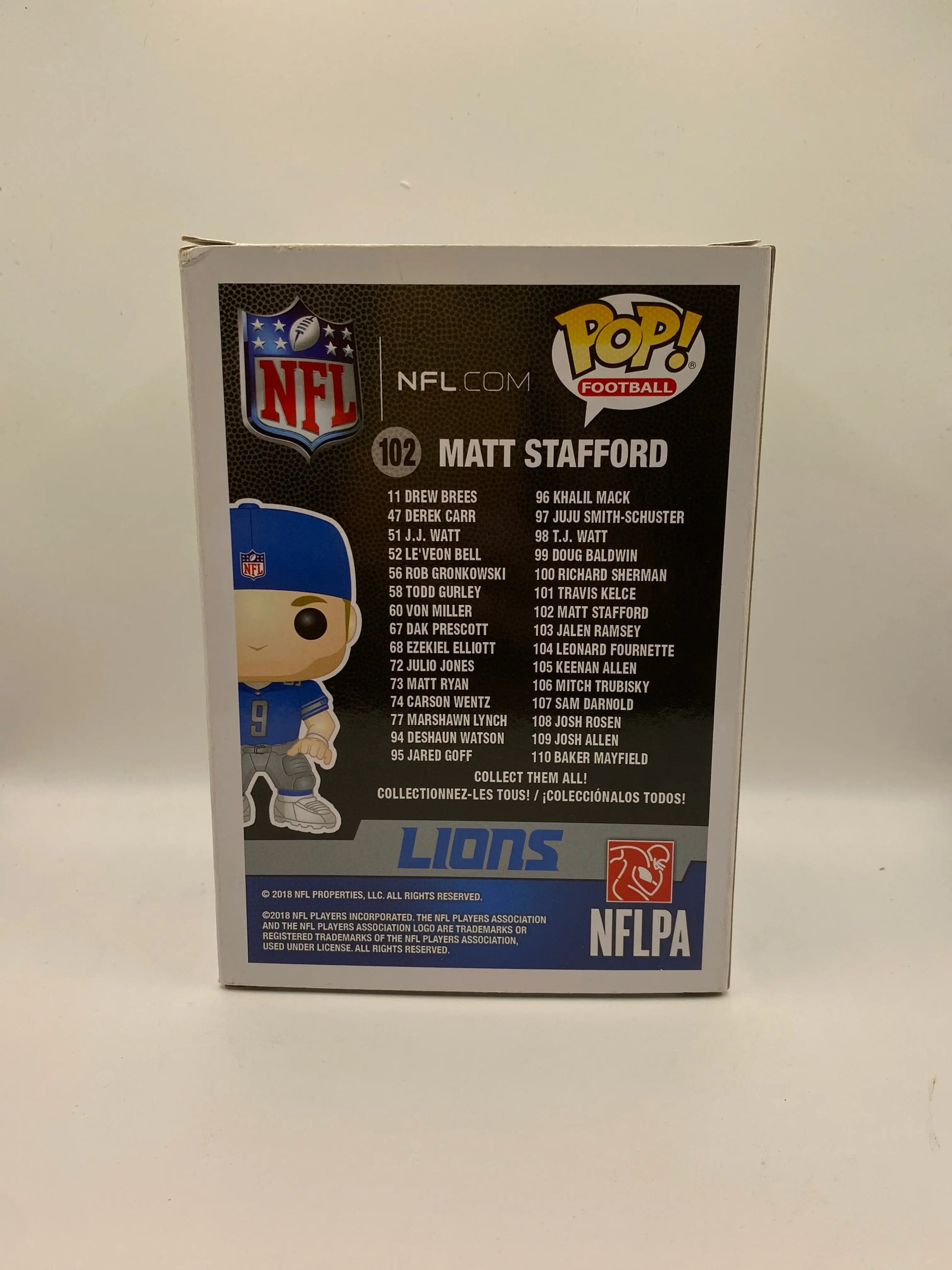Funko POP! Football lions NFL #102 Matt Stafford FRENLY BRICKS - Open 7 Days