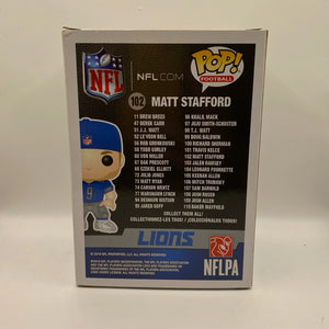 Funko POP! Football lions NFL #102 Matt Stafford FRENLY BRICKS - Open 7 Days