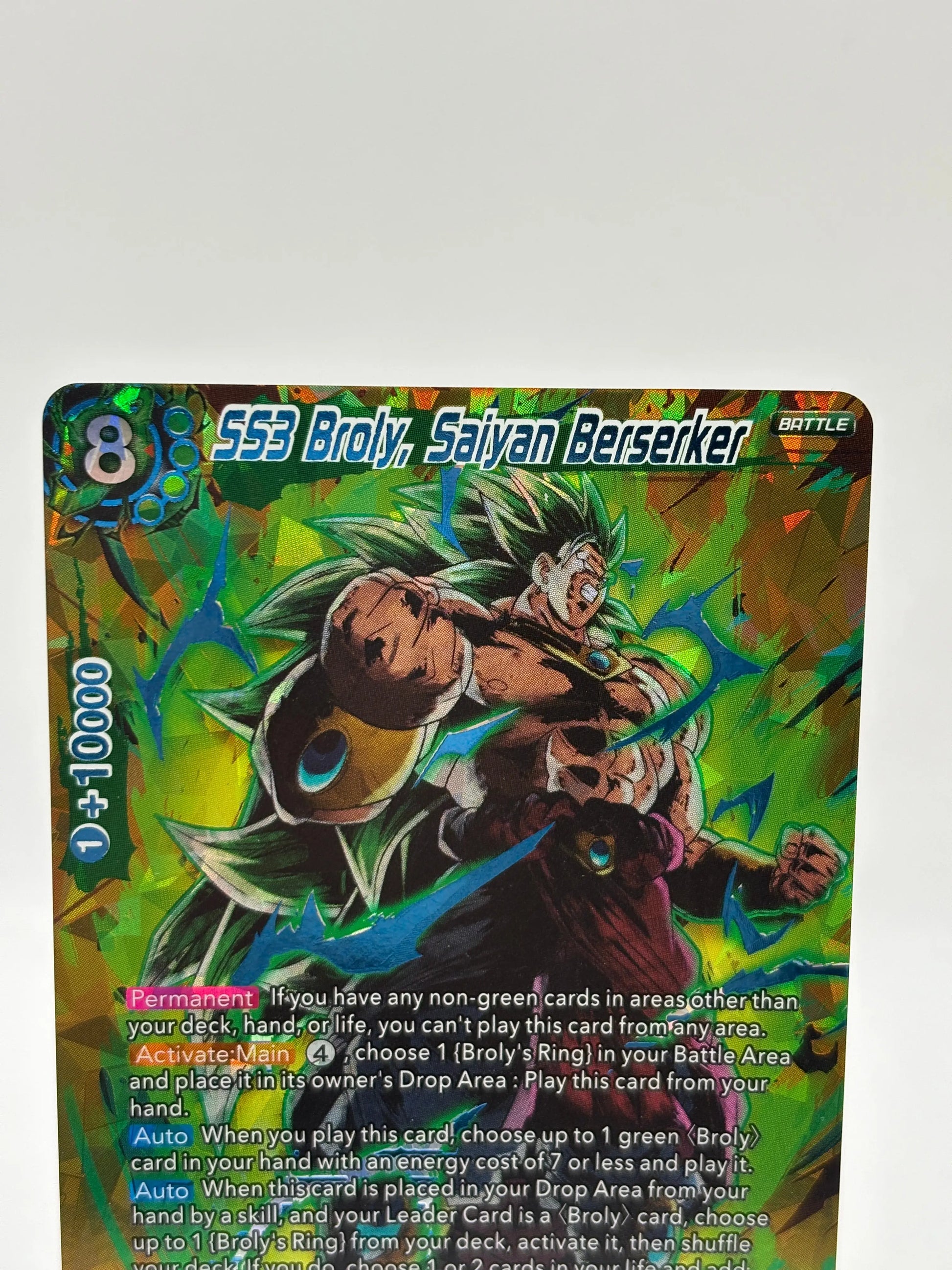 Dragon Ball Super Card Game - SS3 Broly, Saiyan Berserker BT7-127 ISR (3) FRENLY BRICKS - Open 7 Days