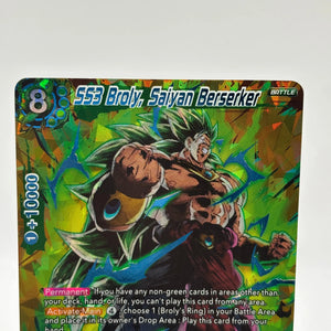 Dragon Ball Super Card Game - SS3 Broly, Saiyan Berserker BT7-127 ISR (3) FRENLY BRICKS - Open 7 Days