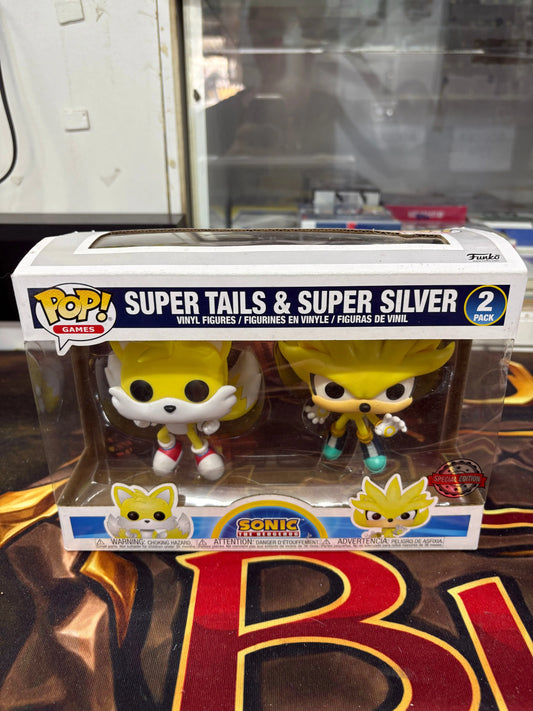 Funko Pop!: Sonic the Hedgehog - Super Tails & Super Silver 2 Pack SE FRENLY BRICKS - Open 7 Days