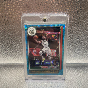 Giannis Antetokounmpo 2021-22 Panini NBA Hoops #103 Teal Explosion Bucks NM FRENLY BRICKS - Open 7 Days