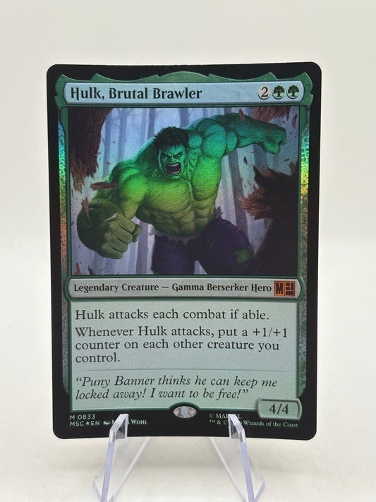 Magic The Gathering - Hulk, Brutal Brawler M 0833 MSC* Foil FRENLY BRICKS - Open 7 Days