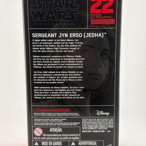 Star Wars The Black Series - Sergeant Jyn Erso (Jedha) Figure Sealed New FRENLY BRICKS - Open 7 Days
