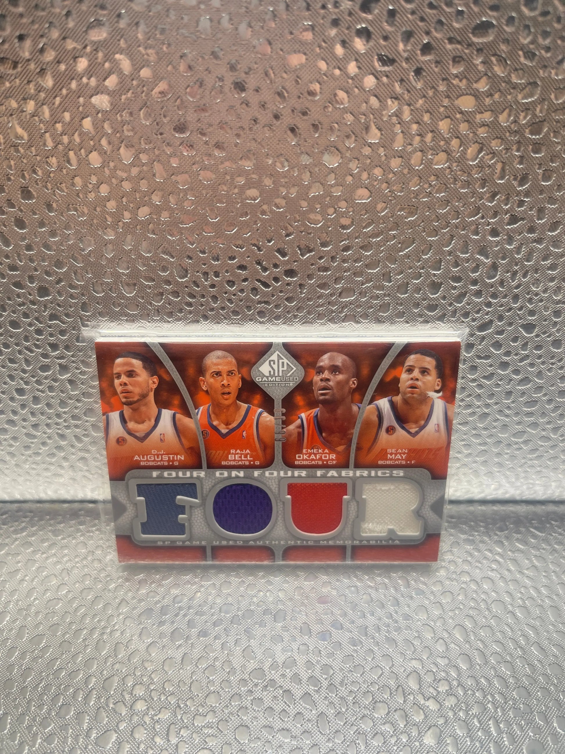 2009 SP Game Used Four on Fabrics Level 1 /99 DJ Augustin / Raja Bell /Emeka Okafor / Sean May / Courtney Lee / Jameer Nelson / JJ Reddick / Dwight Howard FRENLY BRICKS - Open 7 Days