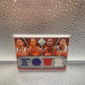 2009 SP Game Used Four on Fabrics Level 1 /99 DJ Augustin / Raja Bell /Emeka Okafor / Sean May / Courtney Lee / Jameer Nelson / JJ Reddick / Dwight Howard FRENLY BRICKS - Open 7 Days