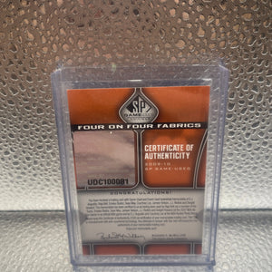 2009 SP Game Used Four on Fabrics Level 1 /99 DJ Augustin / Raja Bell /Emeka Okafor / Sean May / Courtney Lee / Jameer Nelson / JJ Reddick / Dwight Howard FRENLY BRICKS - Open 7 Days