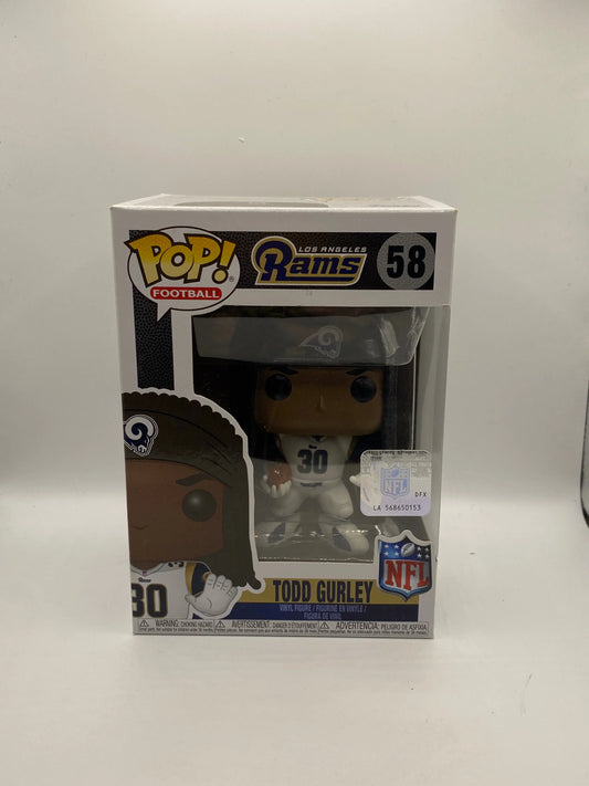 Funko POP! Football Los Angeles Rams NFL #58 Todd Gurley FRENLY BRICKS - Open 7 Days