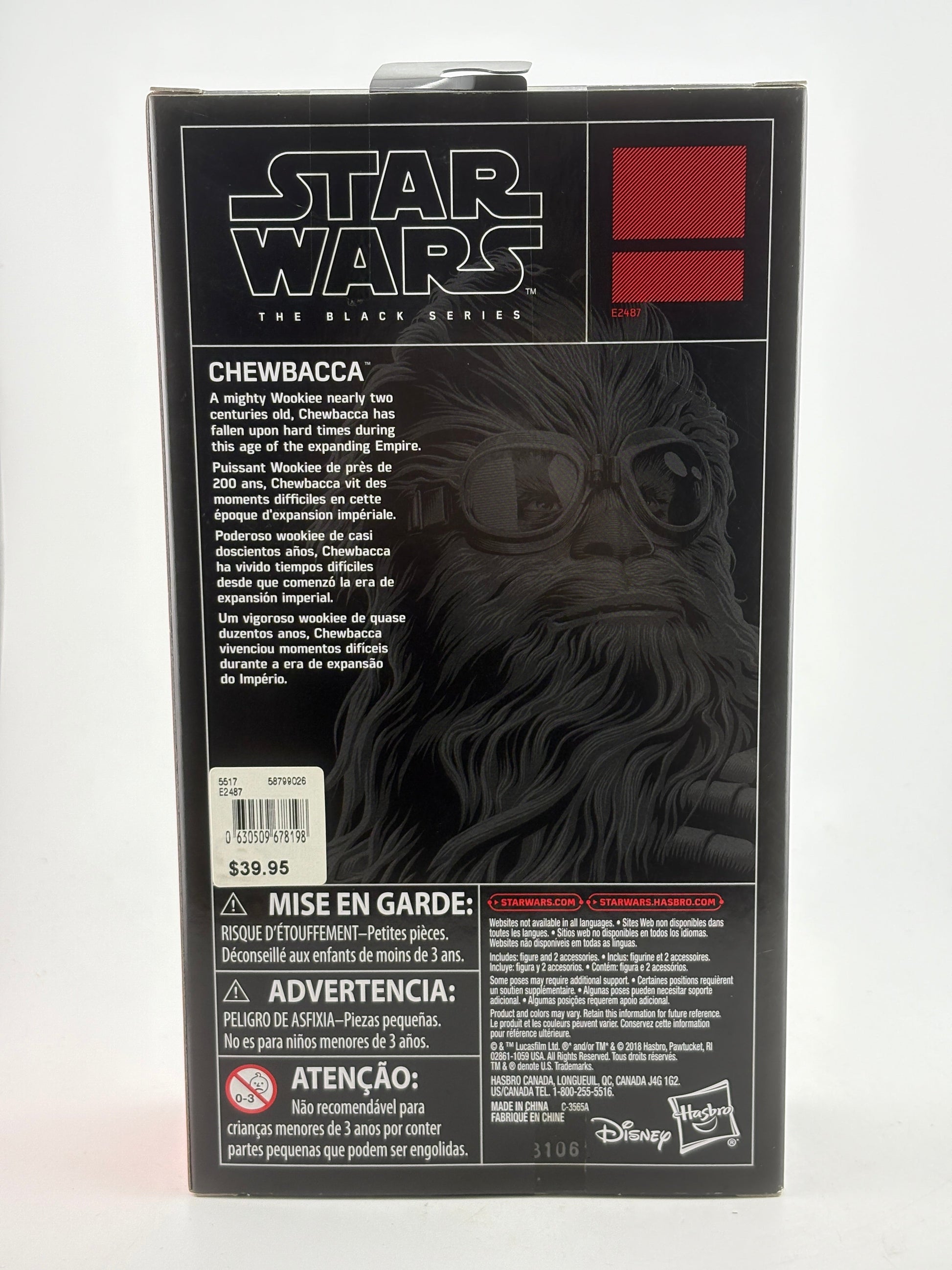 Star Wars The Black Series - Chewbacca Figure Sealed New FRENLY BRICKS - Open 7 Days