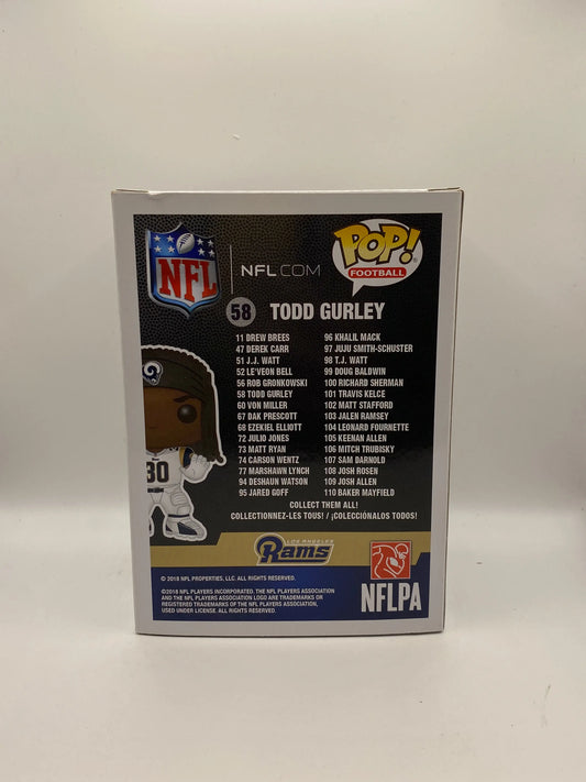 Funko POP! Football Los Angeles Rams NFL #58 Todd Gurley FRENLY BRICKS - Open 7 Days