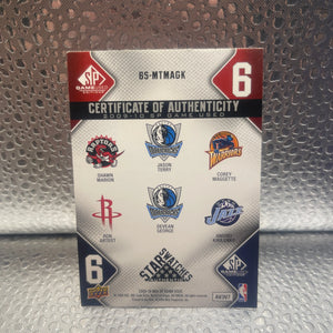 2009 SP Game Used 6 Star Swatches /65 Metta World Peace Ron Artest Devean George NM FRENLY BRICKS - Open 7 Days