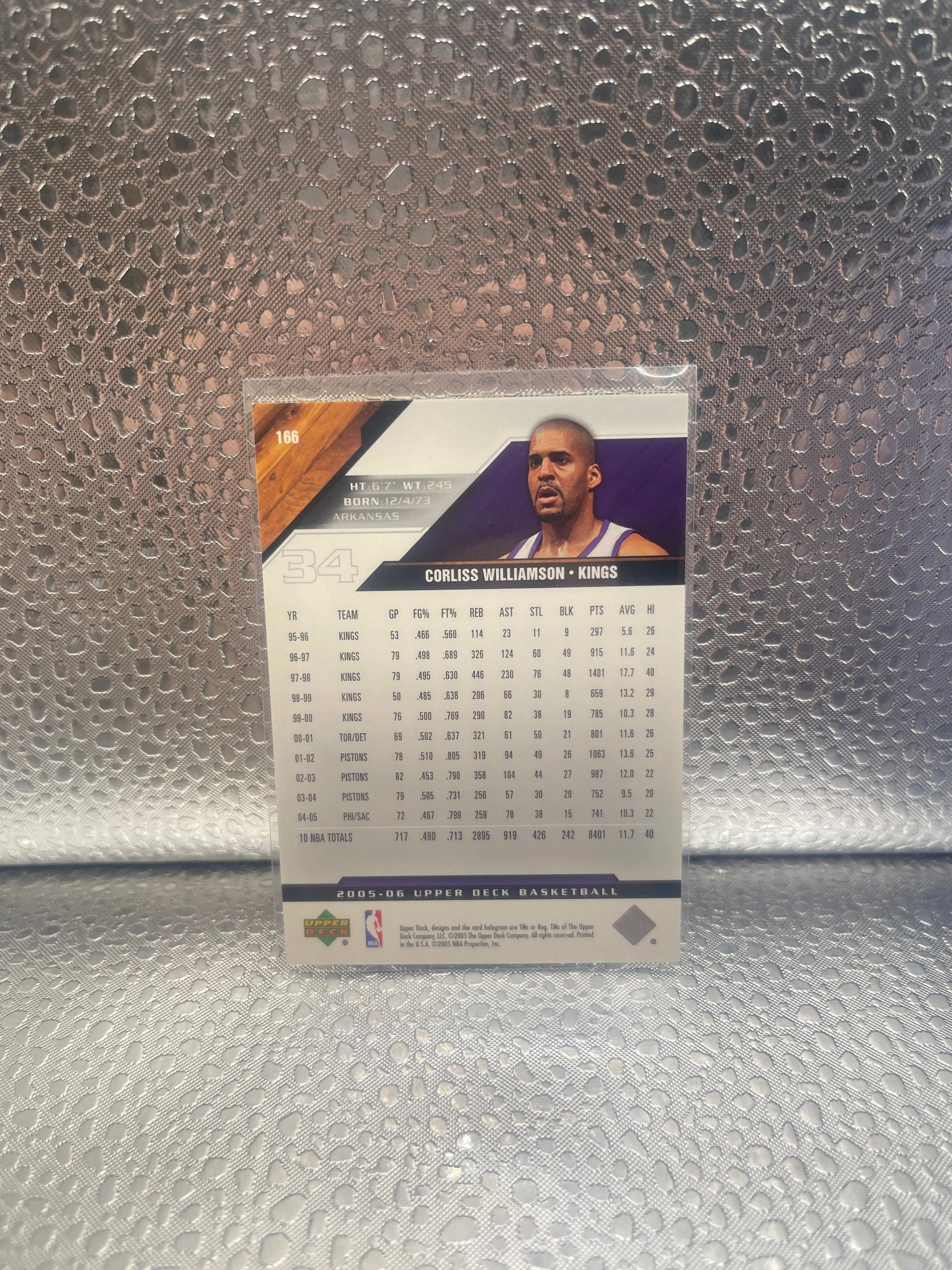 2005-06 Upper Deck Corliss Williamson Basketball Cards #166 057/100 NM FRENLY BRICKS - Open 7 Days