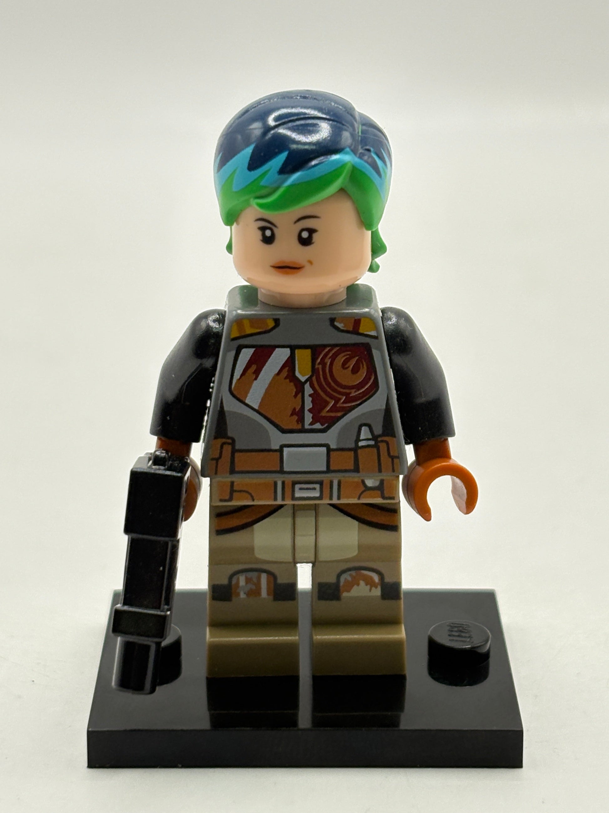 Lego Star Wars - Sabine Wren Rebels SW0742 Blue & Green Hair Minifigure FRENLY BRICKS - Open 7 Days