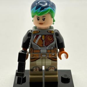 Lego Star Wars - Sabine Wren Rebels SW0742 Blue & Green Hair Minifigure FRENLY BRICKS - Open 7 Days