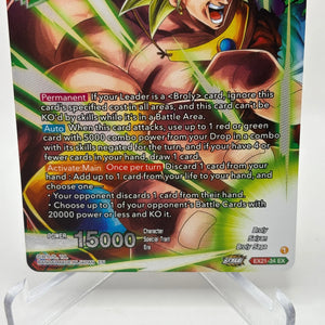 Dragon Ball Super Card Game - SS Broly, The Demon Revived EX21-32 EX Foil FRENLY BRICKS - Open 7 Days