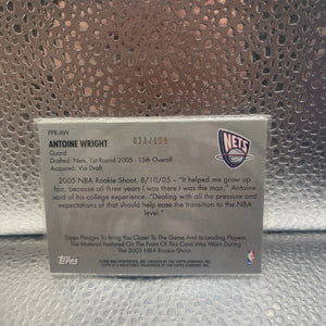 2005-06 Big Game Picture Perfect Relics /129 Antoine Wright (Jersey) Rookie NM FRENLY BRICKS - Open 7 Days