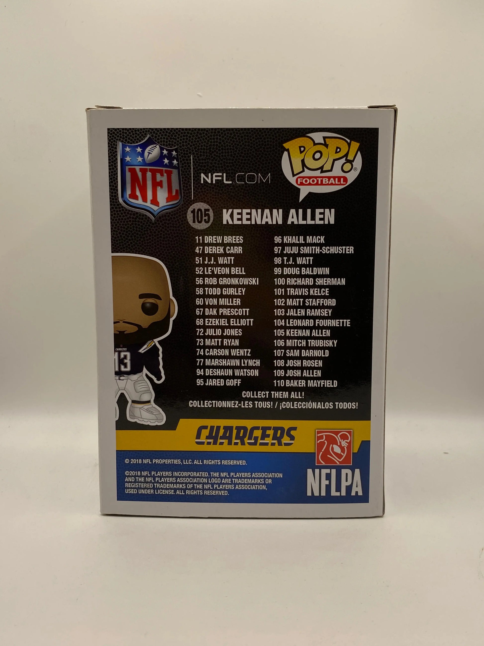 Funko POP! football chargers NFL #105 Keenan Allen FRENLY BRICKS - Open 7 Days