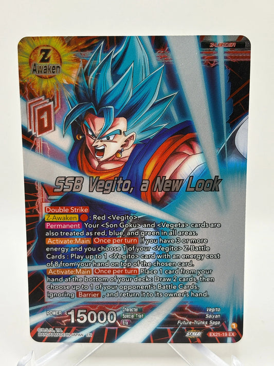 Dragon Ball Super Card Game - SSB Vegito, a New Look EX21-19 EX Foil FRENLY BRICKS - Open 7 Days