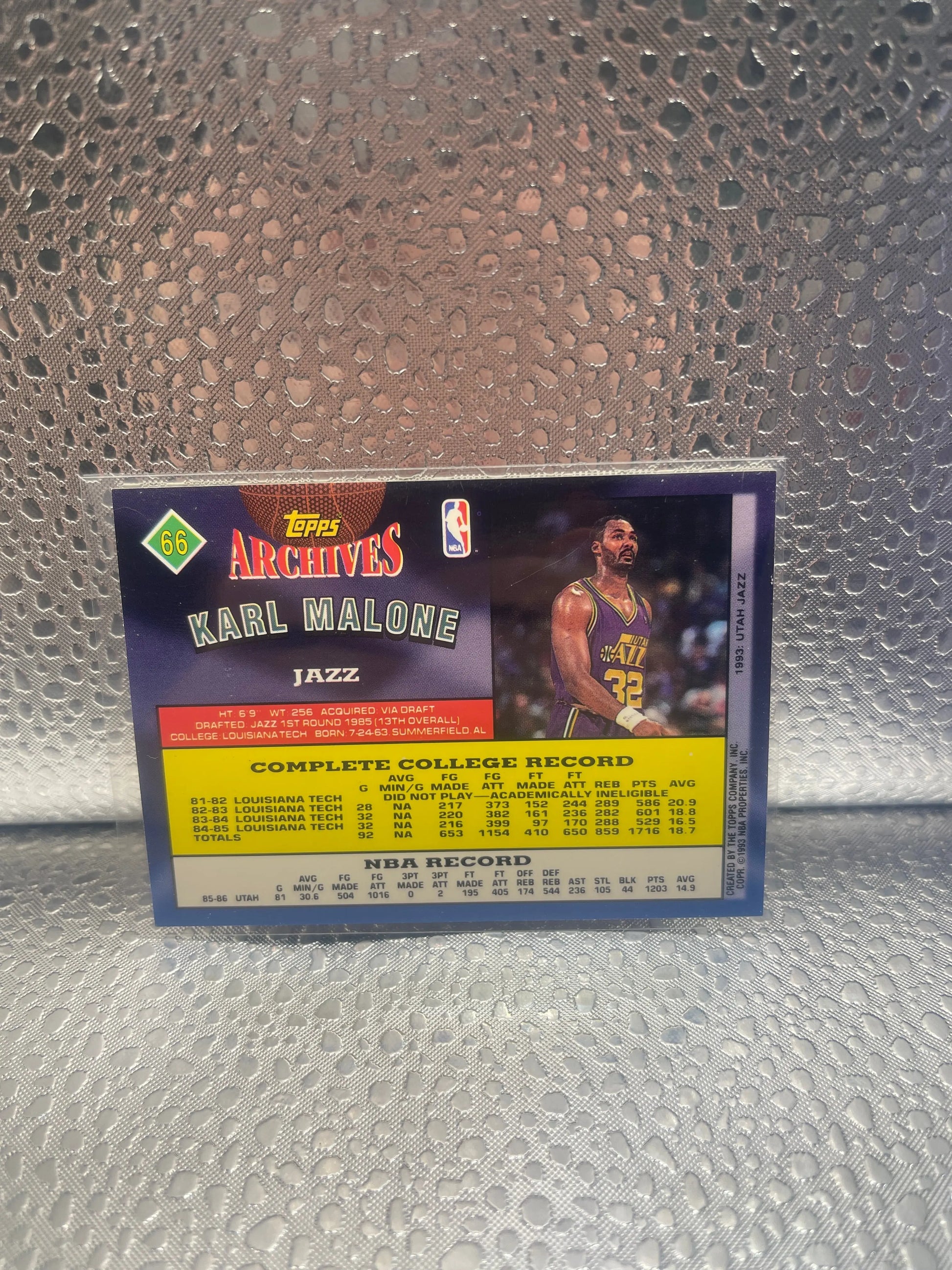 Karl Malone 1993-94 Topps Archives NBA Basketball Card #66 Nm FRENLY BRICKS - Open 7 Days
