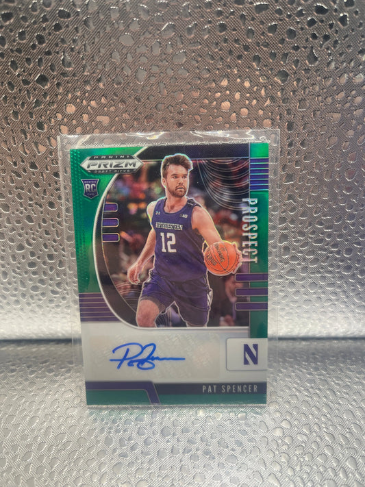 2020-21 Panini Prizm Draft Picks Prospect Green Pat Spencer #PA-PS Auto FRENLY BRICKS - Open 7 Days