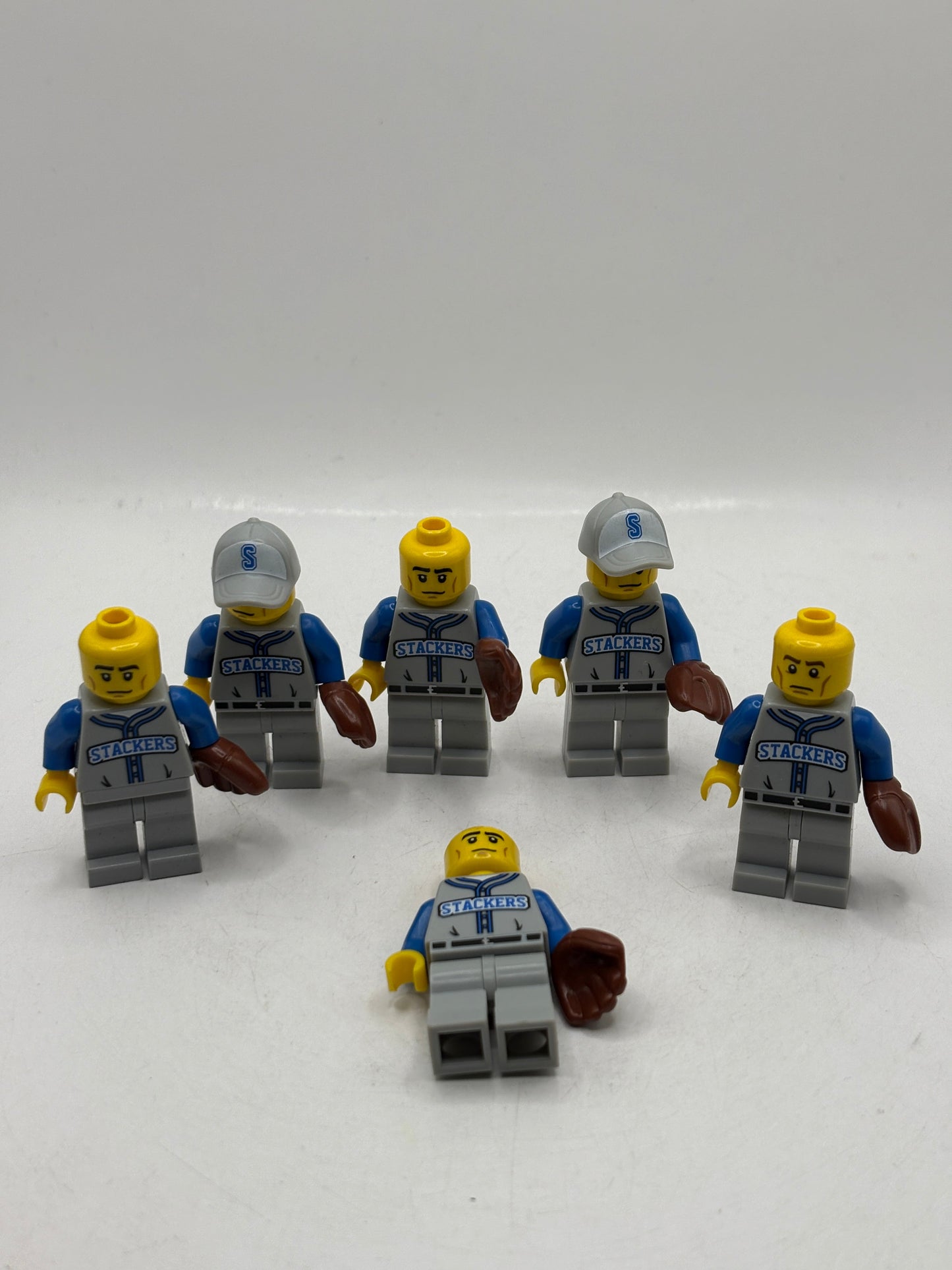 Lego Baseball Stackers Minifigures Lot x 6 Incomplete CMF Series 10 FRENLY BRICKS - Open 7 Days