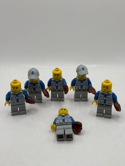 LEGO Baseball Stackers Minifigures Lot x 6 Incomplete CMF Series 10
