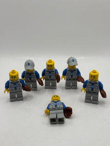 Lego Baseball Stackers Minifigures Lot x 6 Incomplete CMF Series 10
