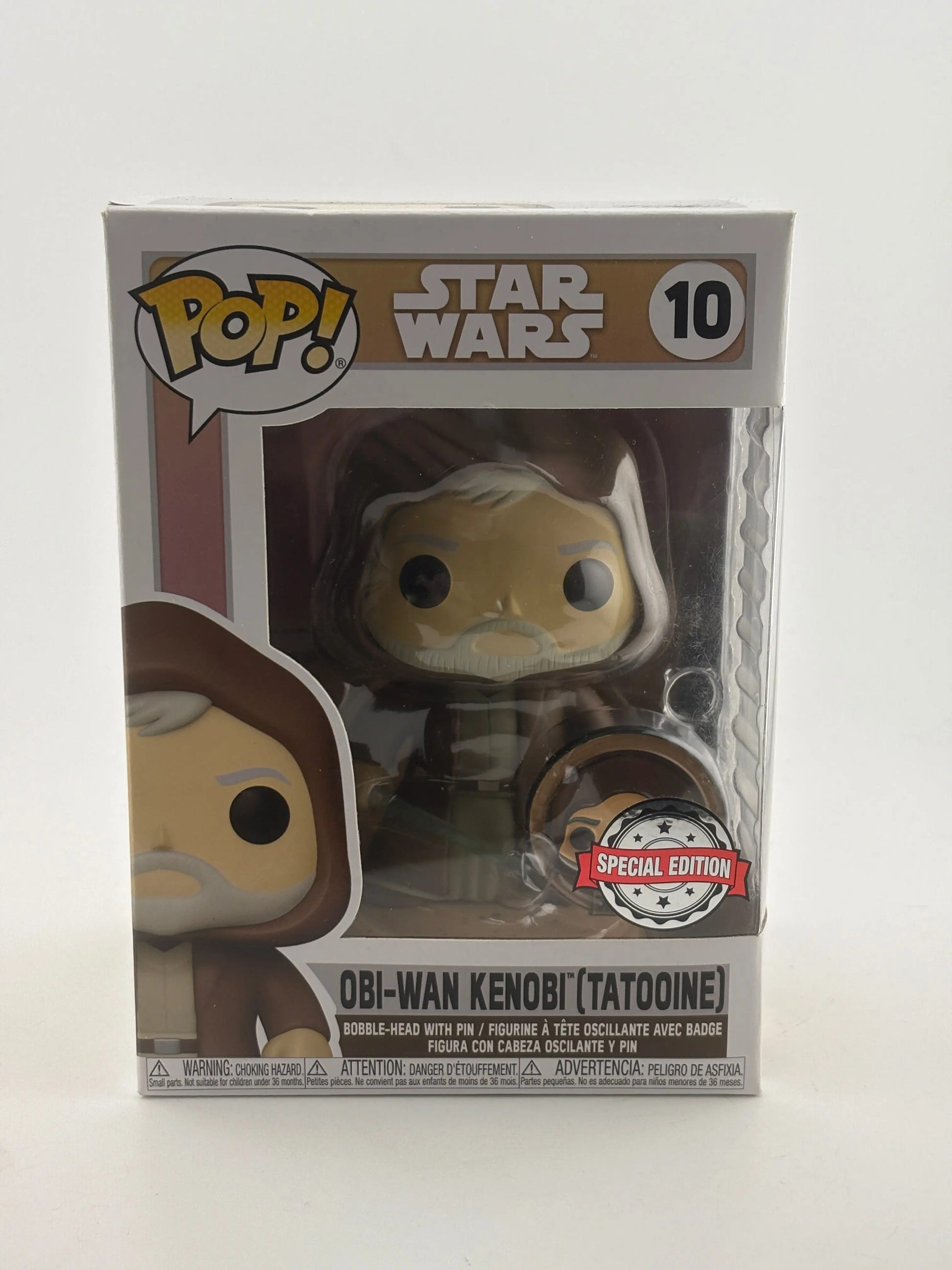 Funko POP! Star Wars #10 Obi-Wan Kenobi (Tatooine) Bobble-Head with Pin FRENLY BRICKS - Open 7 Days image 1