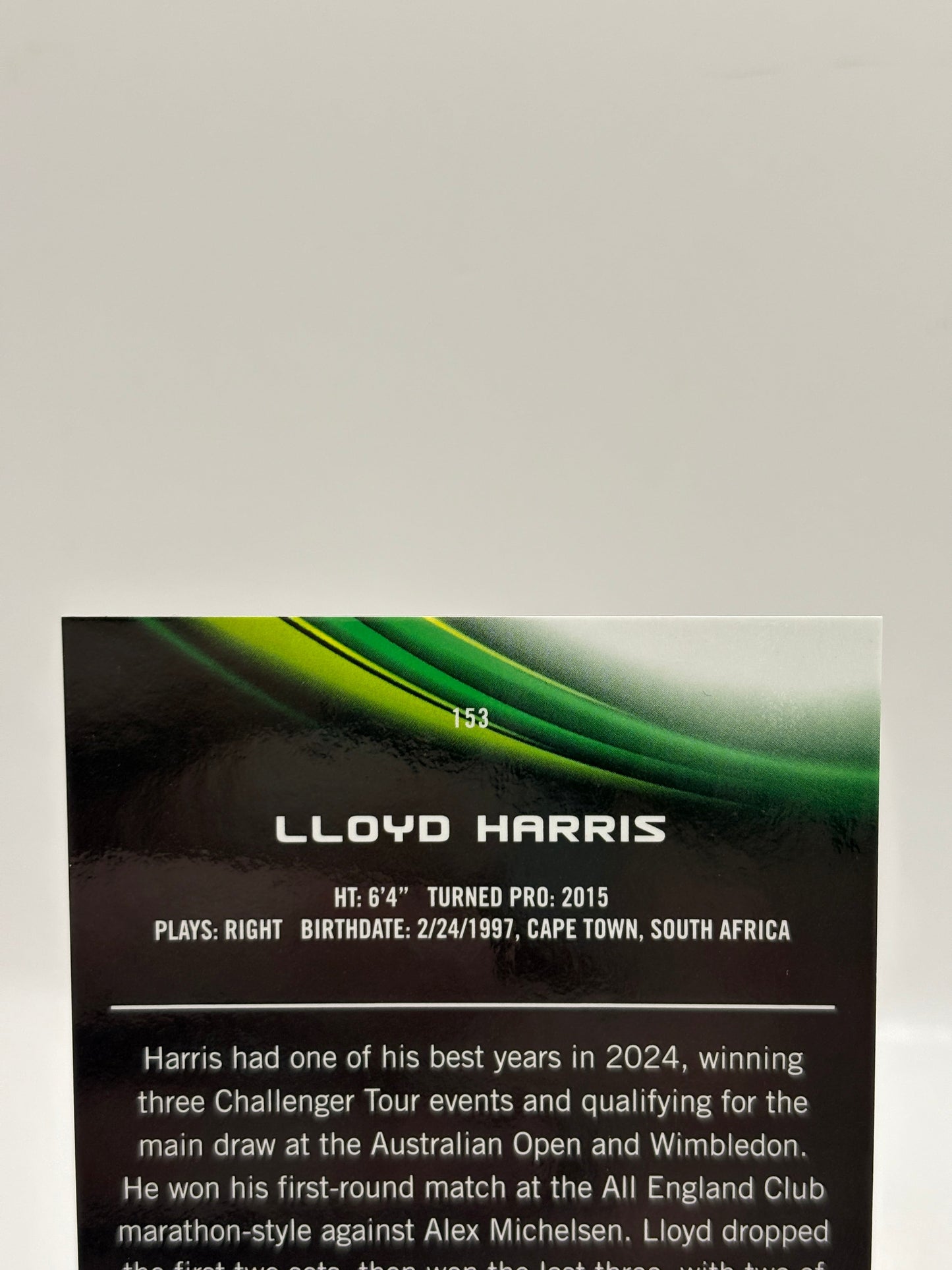 2025 Topps Chrome Tennis #153 Lloyd Harris 4/5 Red Refractor FRENLY BRICKS - Open 7 Days
