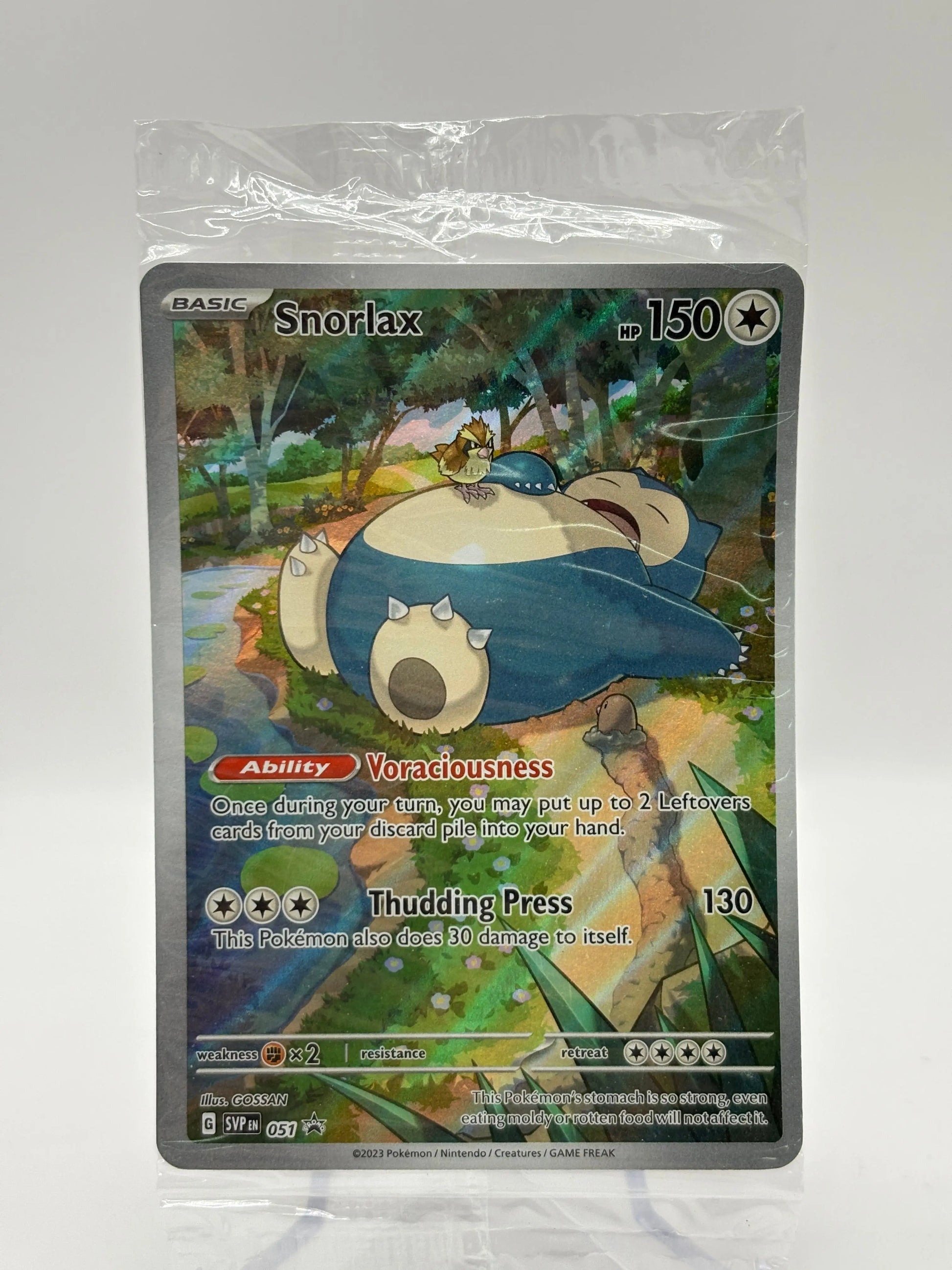 Pokemon TCG 151 - Snorlax SVP051 Black Star Promo Art Rare *BEND* Sealed FRENLY BRICKS - Open 7 Days