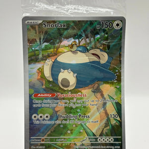 Pokemon TCG 151 - Snorlax SVP051 Black Star Promo Art Rare *BEND* Sealed FRENLY BRICKS - Open 7 Days