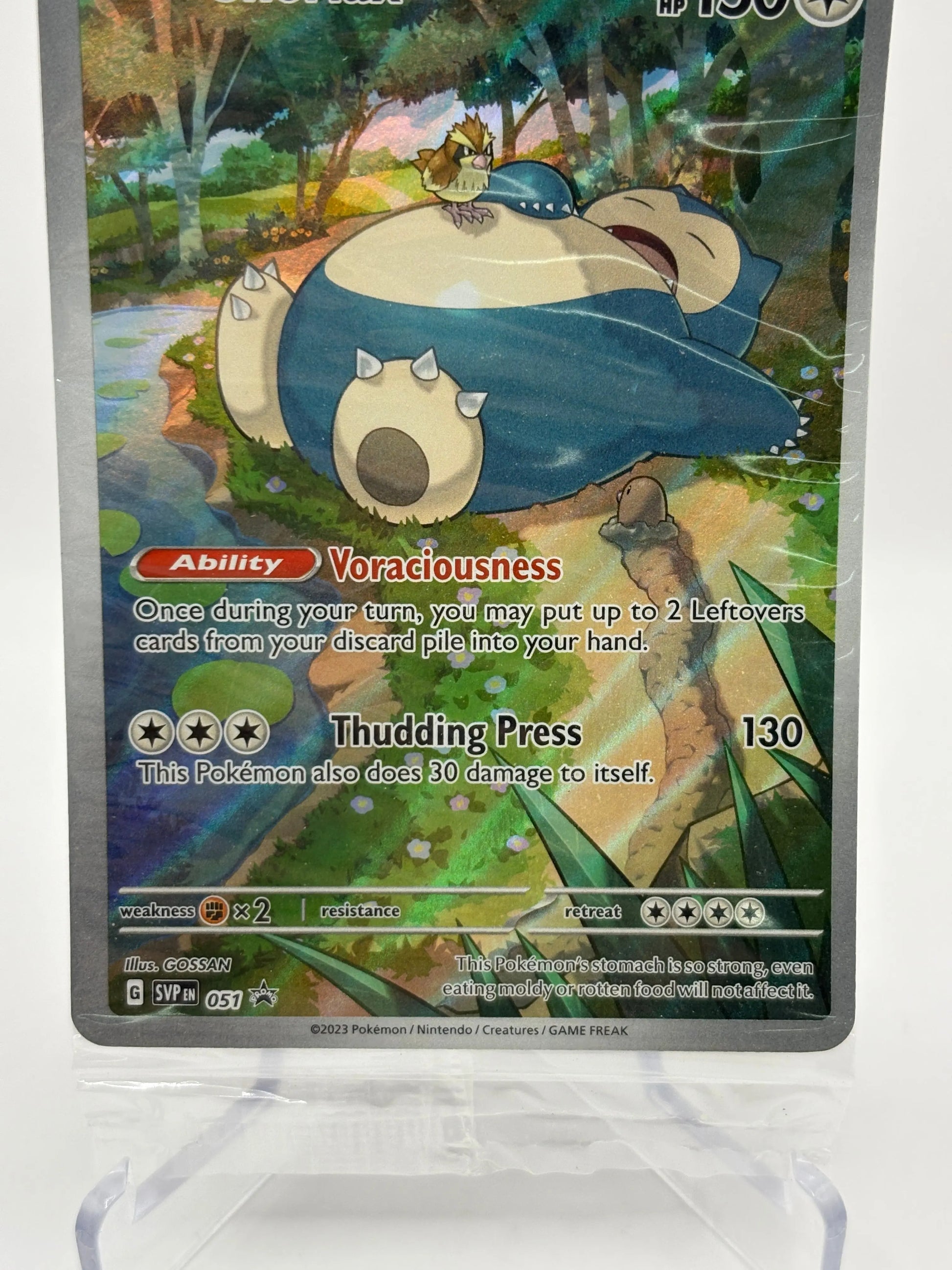 Pokemon TCG 151 - Snorlax SVP051 Black Star Promo Art Rare *BEND* Sealed FRENLY BRICKS - Open 7 Days
