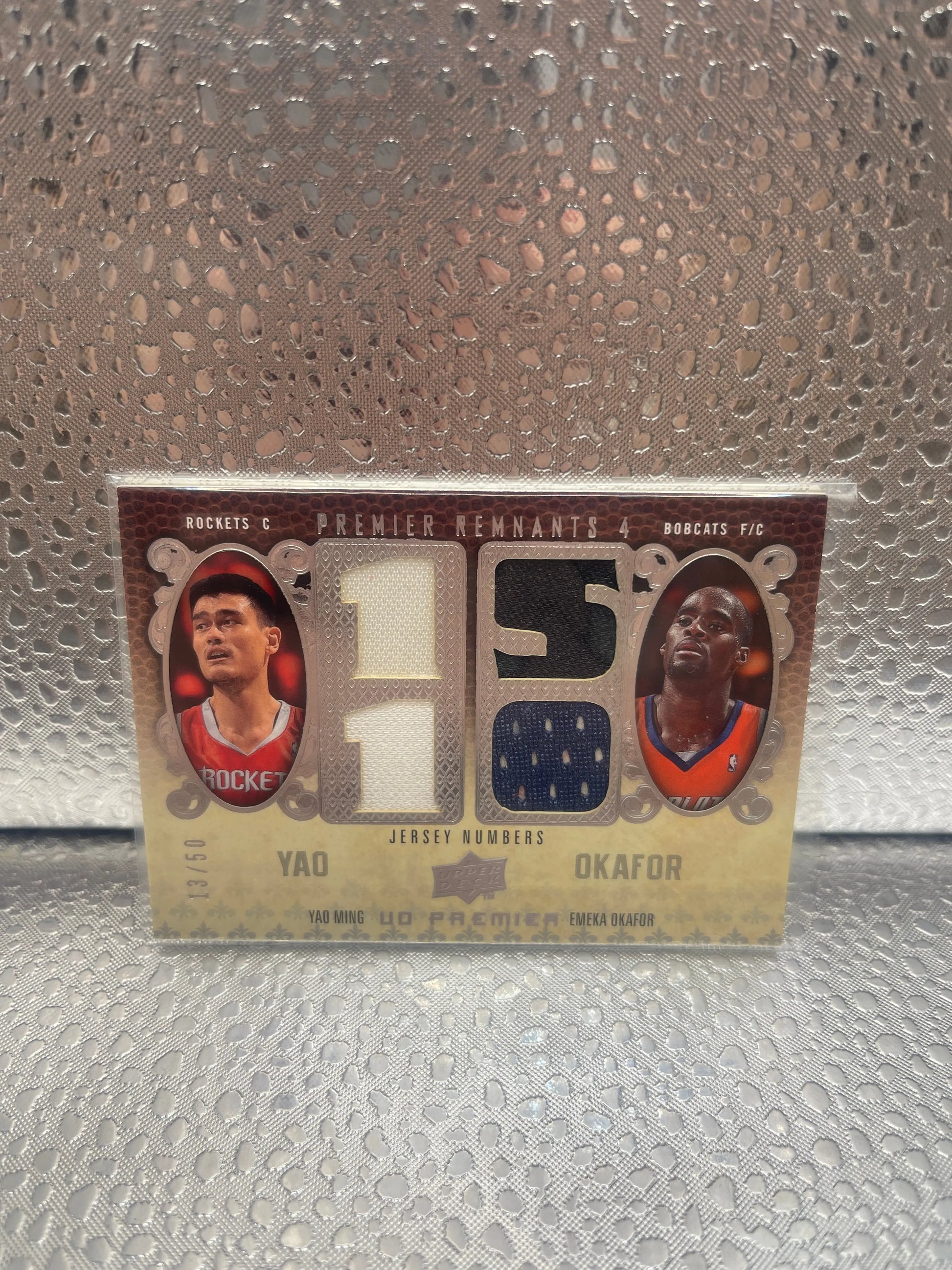 2008-09 Nba Upper Deck Premier Premier Remnants 4 Yao Okafor 13/50 FRENLY BRICKS - Open 7 Days