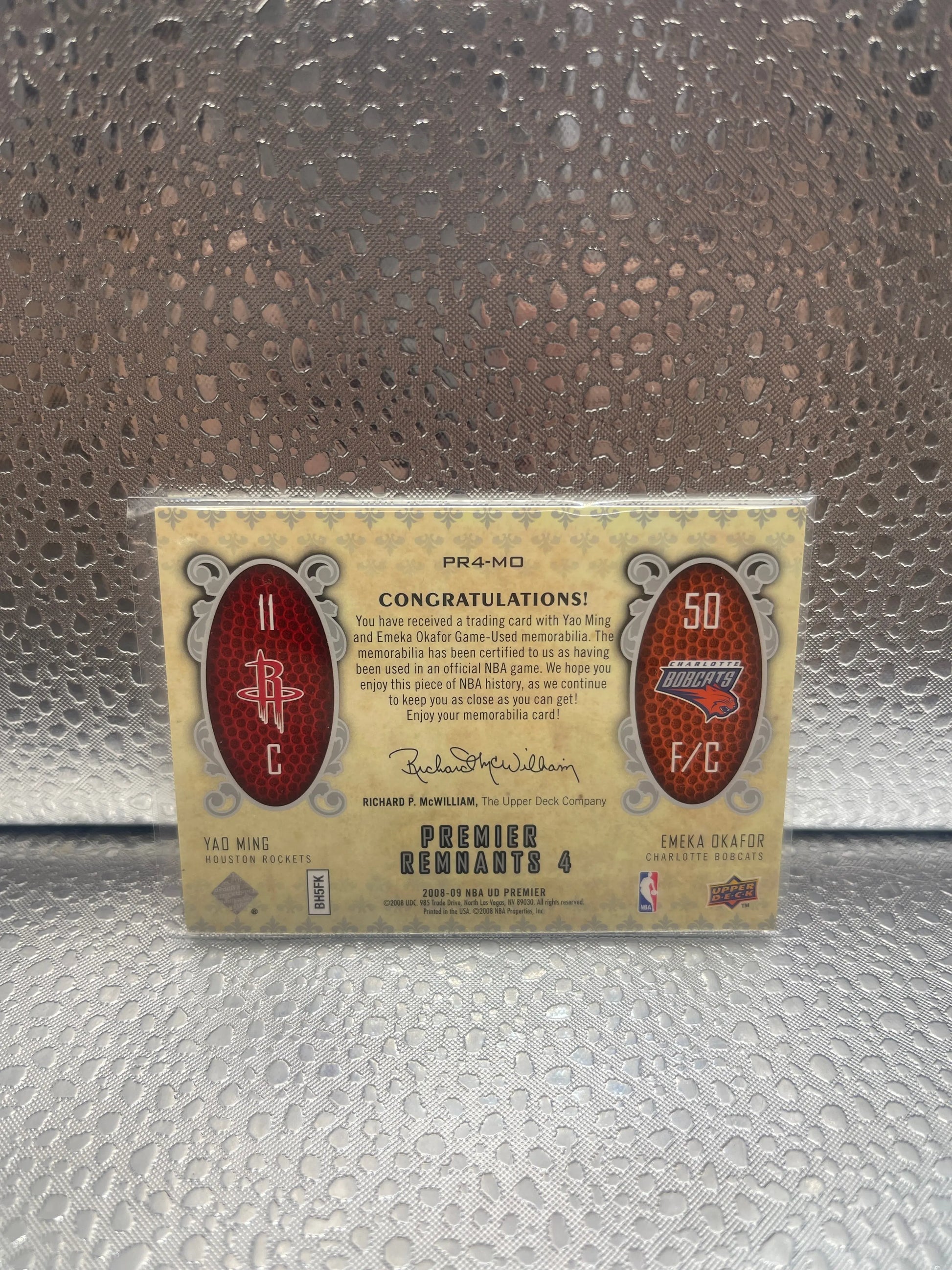 2008-09 Nba Upper Deck Premier Premier Remnants 4 Yao Okafor 13/50 FRENLY BRICKS - Open 7 Days